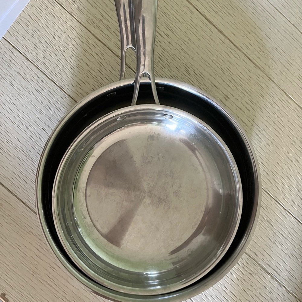 Cuisinart Stainless Steel 8 inch and 10 inch pans